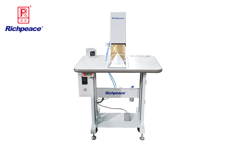 富怡手動(dòng)折疊口罩外置鼻梁條、 海綿條熱壓機(jī)