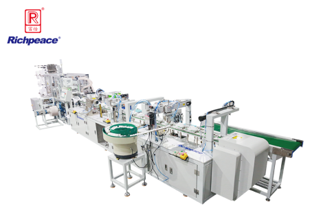 富怡全自動罩杯口罩生產(chǎn)線 （外鼻夾、呼吸閥、上帶卡、加海綿圈）