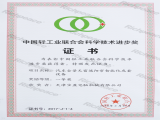 中國輕工業聯合會一等獎（汽車全景天窗）
