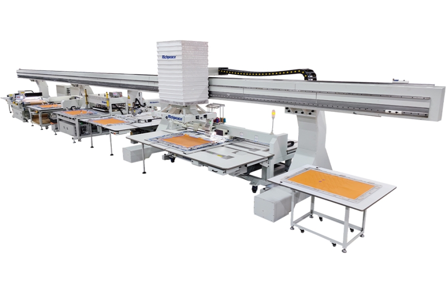 富怡全自動(dòng)沖復(fù)縫繡生產(chǎn)線