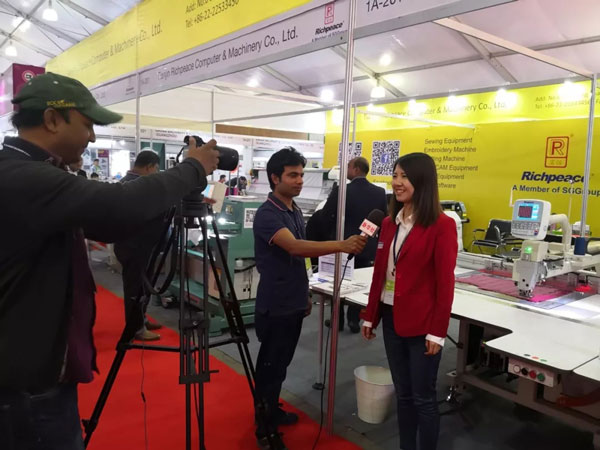 國際紡織及制衣機械現場采訪富怡