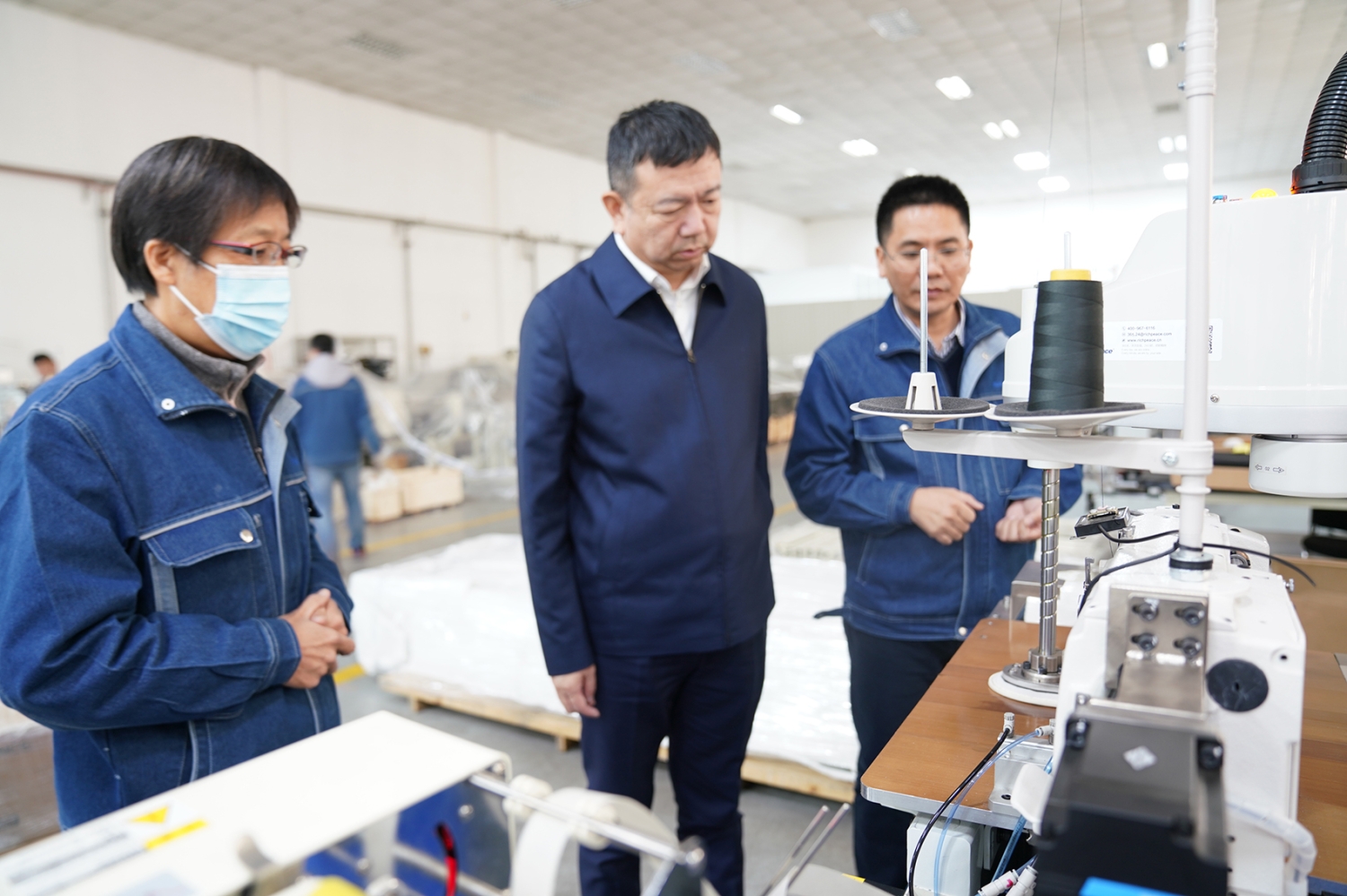 中縫協楊曉京理事長一行蒞臨富怡考察調研! 中縫協楊曉京理事長一行蒞臨富怡考察調研!